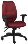 Boss Office Products B1002-SS-BY High Back Task Chair with Seat Slider, Burgundy, High-back styling upholstered with commercial grade fabric, Adjustable height armrests with soft polyurethane, Adjustable tilt tension control, Frame Color Black, Cushion Color Burgundy, Arm Height: 24.5"-31" H, Seat Size: 20" W x 19" D, Seat Height: 18"-22" H, Overall Size: 30.5" W x 27" D x 38.5-44" H, Weight Capacity: 250lbs, UPC 751118022742 (B1002SSBY B1002-SS-BY B1002SSBY) 