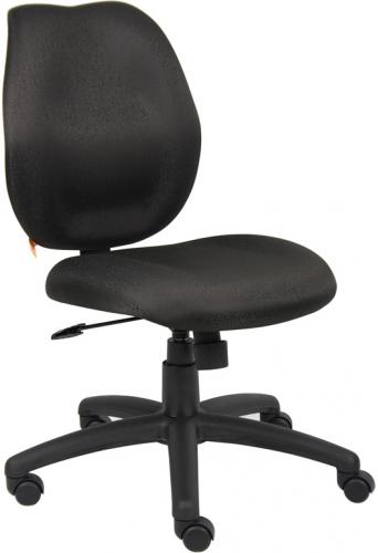 Boss Office Products B1016-BK Boss Office Products B1016-BK Bossblack Task Chair, Mid-back styling with firm lumbar support, Elegant styling upholstered with commercial grade fabric, Sculptured seat cushion made from molded foam that contours to the shape of your body, Ratchet back height adjustment mechanism which allows perfect positioning of the back cushion and lumbar support, Dimension 20 W x 27 D x 36.5-41 H in, Fabric Type Task, UPC 751118101614 (B1016BK B1016-BK B1016-BK)
