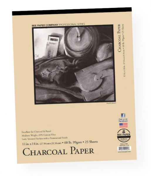 Bee Paper B1021T25-1114 Charcoal Paper Pad 11