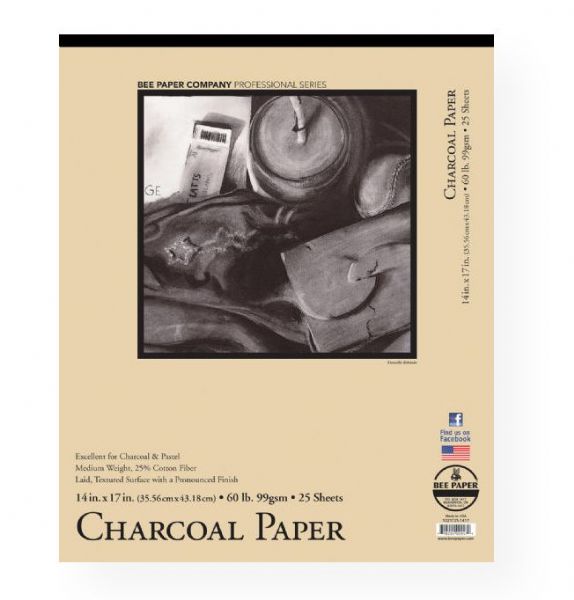Bee Paper B1021T25-1417 Charcoal Paper Pad 14