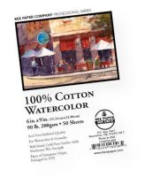 Bee Paper B1152P50-609 100% Cotton Watercolor Sheets 6" x 9" 90lb 50pk; 100% cotton, neutral pH, cold pressed watercolor sheets are an excellent value; Quality is equal to imported sheets; however, the Aquabee watercolor paper is priced right for everyday use by the student to professional watercolorist!; UPC 718224160065 (BEEPAPERB1152P50609 BEEPAPER-B1152P50609 BEE-PAPER-B1152P50-609 BEE/PAPER/B1152P50/609 B1152P50609 WATERCOLOR ARTWORK) 