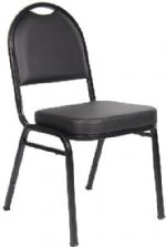 Boss Office Products B1500-CS-4 Black Caressoft Banquet Chair, Upholstered in black Caressoft, Black powder coated steel frames, Stackable for space-saving storage, 2" high density foam, Dimension 18"W x 19.5"D x 33.5"H in, Fabric Type Caressoft, Frame Color Black, Cushion Color Black, Seat Size 16"W X 14.5"D, Seat Height 18"H, Wt. Capacity (lbs) 250, Item Weight 59 lbs, UPC 751118150070 (B1500CS4 B1500-CS-4 B-1500CS4) 