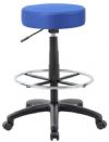 Boss Office Products B16210-BE The DOT Drafting Stool, Blue; Upholstered in breathable vibrant colored mesh; Adjustable seat height; Dual wheel casters allow for easy movement; Black nylon base and a pneumatic gas lift; Chrome footring; Cushion Color: Blue, Black, Charcoal Grey, Orange, Pink, Purple, Red; Molded foam seat for improved durability; Seat Size: 16" W x 16" D; Height: 26.5" - 31" H; Overall Size: 25"W x 25"D x 26.5" - 31"H; UPC 751118210934 (B16210BE B16210-BE B16210BE) 