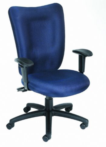 Boss Office Products B2007-GY GreyTask Chair With 3 Paddle Mechanism, Fabric High-Back chair with lumbar support, Elegant styling upholstered with commercial grade fabric, Adjustable height armrests with soft polyurethane pads, Seat tilt lock allows the seat to lock throughout the tilt range, Frame Color: Black, Cushion Color: Grey, Seat Size: 21