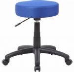 Boss Office Products B210-BE The DOT stool, Blue; Upholstered in breathable vibrant colored mesh; Adjustable seat height; Black nylon base and a pneumatic gas lift; Cushion Color: Blue, Black, Charcoal Grey, Orange, Pink, Purple, Red; Molded foam seat for improved durability; Seat Size: 16" W x 16" D; Height: 18" – 23"H; Overall Size: 25"W x 25"D x 18" – 23"H; Weight Capacity: 250lbs; UPC 751118021035 (B210BE B210-BE B-210BE) 