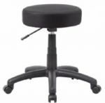 Boss Office Products B210-BK The DOT stool, Black, Upholstered in breathable vibrant colored mesh, Adjustable seat height, Black nylon base and a pneumatic gas lift, Cushion Color: Black, Molded foam seat for improved durability, Seat Size: 16" W x 16" D, Height: 18" – 23"H, Overall Size: 25"W x 25"D x 18" – 23"H, Weight Capacity: 250lbs, UPC 751118021011 (B210BK B210-BK B-210BK) 