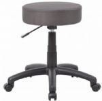Boss Office Products B210-CG The DOT stool, Charcoal Grey,  Upholstered in breathable vibrant colored mesh, Adjustable seat height, Black nylon base and a pneumatic gas lift, Cushion Color: Charcoal Grey, Molded foam seat for improved durability, Seat Size: 16" W x 16" D, Height: 18" – 23"H, Overall Size: 25"W x 25"D x 18" – 23"H, Weight Capacity: 250lbs, UPC 751118021028 (B210CG B210-CG B-210CG) 