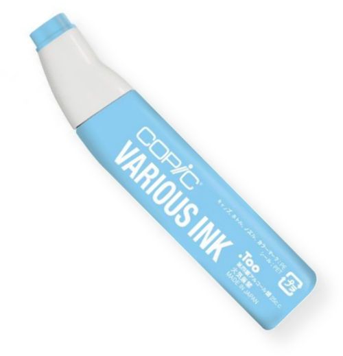 Copic B24-V Various Sky Ink; Copic markers are fast drying, double ended markers; They are refillable, permanent, non toxic, and the alcohol based ink dries fast and acid free; Their outstanding performance and versatility have made Copic markers the choice of professional designers and papercrafters worldwide; EAN 4511338004340 (B24-V B24V VARIOUS-B24-V COPICB24-V COPIC-B24-V COPIC-B24V)