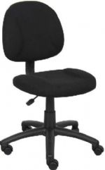 Boss Office Products B315-BK Black Deluxe Posture Chair, Thick padded seat and back with built-in lumbar support, Waterfall seat reduces stress to legs, Adjustable back depth, Pneumatic seat height adjustment, Dimension 25 W x 25 D x 35-40 H in, Fabric Type Tweed, Frame Color Black, Cushion Color Black, Seat Size 17.5" W x 16.5" D, Seat Height 18.5"-23.5" H, Wt. Capacity (lbs) 250, Item Weight 23 lbs, UPC 751118031515 (B315BK B315-BK B-315BK) 