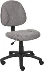 Boss Office Products B315-GY Grey Deluxe Posture Chair, Thick padded seat and back with built-in lumbar support, Waterfall seat reduces stress to legs, Adjustable back depth, Pneumatic seat height adjustment, Dimension 25 W x 25 D x 35-40 H in, Fabric Type Tweed, Frame Color Black, Cushion Color Grey, Seat Size 17.5" W x 16.5" D, Seat Height 18.5"-23.5" H, Wt. Capacity (lbs) 250, Item Weight 23 lbs, UPC 751118031522 (B315GY B315-GY B315-GY) 