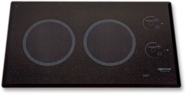 Kenyon B41575 Lite-Touch Q 2-Burner Trimline Cooktop With Touch Control, 120-volt, Black,  6.5