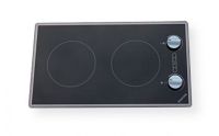 Kenyon B41775 Lite-Touch Q Cortez 2-Burner Trimline Cooktop, Black with Touch Control