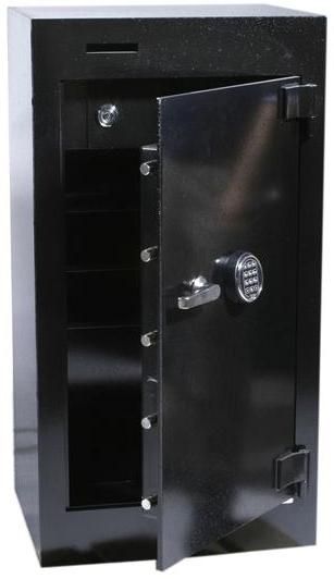 CSS B4624IC-SG1 B-Rate Safe Box with Deposit Slots, 5 Lock Bolts, 3 Shelves, B-Rate 1/2