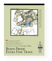 Bee Paper B525T50-1114 Bleed Proof Extra Fine Trace Pad 11" x 14"; Bleed-proof extra fine trace is a 25 lb (42 gsm) premium sketch and tracing overlay paper with clear transparency and excellent erasing qualities; For use with pencil, marker, pen and ink; 11" x 14"; Tape bound; 50-sheets; Shipping Weight 0.68 lb; Shipping Dimensions 14.05 x 11.05 x 0.3 in; UPC 718224004406 (BEEPAPERB525T501114 BEEPAPER-B525T501114 BEE-PAPER-B525T50-1114 BEE/PAPER/B525T501114 B525T501114 ARTWORK) 