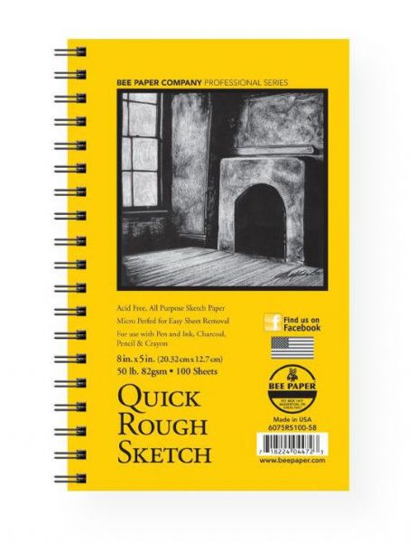 Bee Paper B6075RS100-58 Quick Rough Sketch Pad 8
