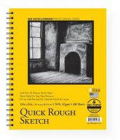 Bee Paper B6075RS100-810 Quick Rough Sketch Pad 10" x 8"; Rough surface with good erasing qualities; Will not feather; For use with pen and ink, charcoal, pencil and crayon; Micro perforated for easy sheet removal; 50 lb (82 gsm); 10" x 8"; Spiral bound; 100-sheets; Shipping Weight 1.07 lb; Shipping Dimensions 10.05 x 8.55 x 0.85 in; UPC 718224044730 (BEEPAPERB6075RS100810 BEEPAPER-B6075RS100810 BEEPAPER-B6075RS100-810 BEE/PAPER/B6075RS100810 B6075RS100810 ARTWORK) 