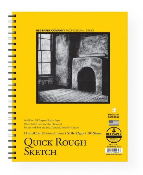 Bee Paper B6075RS100-8511 Quick Rough Sketch Pad 11