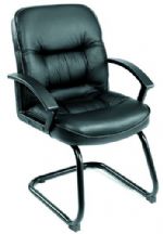 Boss Office Products B7401 High Back Caressoft Chair In Black, Beautifully upholstered with ultra soft and durable Caressoft upholstery, Executive High Back styling with extra lumbar support, Padded armrests covered with Caressoft upholstery, Solid 27" nylon base with casters, Dimension 27 W x 28.5 D x 43-46.5 H in, Fabric Type Caressoft, Frame Color Black, Cushion Color Black, Seat Size 22" W x 22" D, Seat Height 19" -22.5" H, Arm Height 24"-27.5" H, UPC 751118740110 (B7401 B7401 B7401) 
