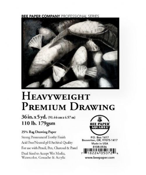 Bee Paper B810R-0536 Heavyweight Premium Drawing Roll 36