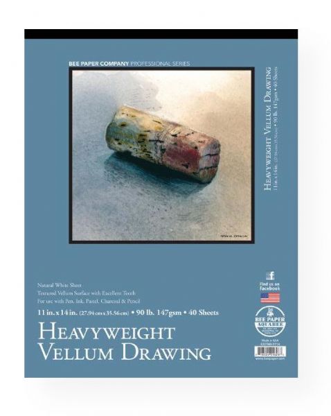 Bee Paper B822T40-1114 Heavyweight Vellum Drawing Pad 11