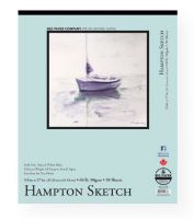 Bee Paper B825T50-1417 Hampton Sketch Pad 14" x 17"; Hampton sketch paper is a hard, clean, natural white sheet with excellent erasing qualities; The textured, toothy surface is excellent for dry media; 60 lb (98 gsm); 14" x 17"; Tape Bound; 50 Sheets; Shipping Weight 1.99 lb; Shipping Dimensions 16.7 x 13.8 x 0.3 in; UPC 718224016836 (BEEPAPERB825T501417 BEEPAPER-B825T501417 BEE-PAPER-B825T50-1417 BEE/PAPER/B825T50/1417 B825T501417 ARTWORK SKETCHING) 