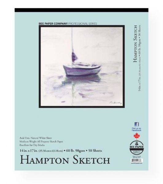 Bee Paper B825T50-1417 Hampton Sketch Pad 14