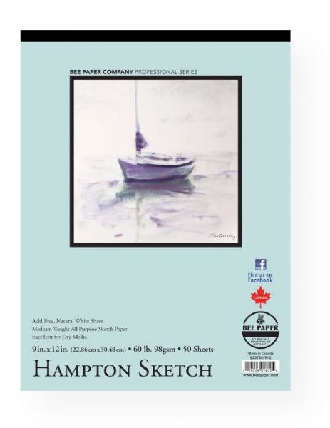 Bee Paper B825T50-912 Hampton Sketch Pad 9