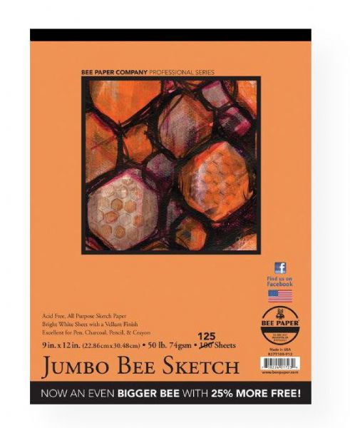 Bee Paper B827T100-912 Jumbo Bee Sketch Pad 9