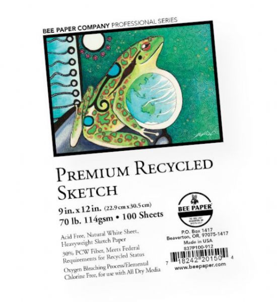 Bee Paper B837P100-912 Premium Recycled Sketch Sheets 9