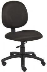 Boss Office Products B9090-BK Boss Diamond Task Chair In Black, Mid back ergonomic task chair, Contoured back and seat provides support and helps relieve back-strain, Extra large seat and back cushions, Frame Color: Black, Cushion Color: Black, Seat Size: 20" W x 18" D, Seat Height: 17" - 22" H, Wt. Capacity (lbs): 250, Item Weight: 26 lbs, UPC 751118909036 (B9090BK B9090-BK B9090BK) 