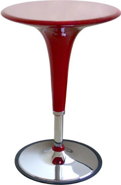 Wholesale Interiors B911RD Chancellor Adjustable Bar Table in Red, 25