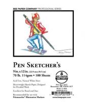 Bee Paper B925P100-912 Pen Sketcher's Sheets 9" x 12"; Smooth surface, natural white sheet, heavyweight sketch paper is an excellent choice for pencils and ballpoint pens; Designed for detailed work; 70 lb (114 gsm); 9" x 12"; 100 Sheets; Shipping Weight 2.01 lb; Shipping Dimensions 12.55 x 9.6 x 1.00 in; UPC 718224201546 (BEEPAPERB925P100912 BEEPAPER-B925P100912 BEEPAPER-B925P100-912 BEEPAPER/B925P100/912 B925P100912 SKETCHING PAPER) 