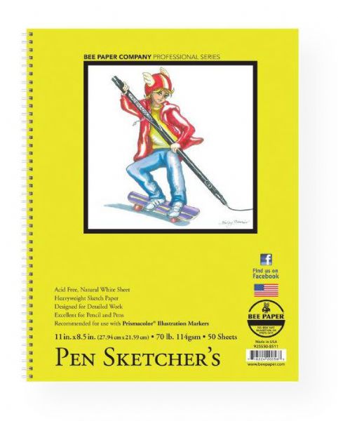 Bee Paper B925S50-8511 Pen Sketcher's Pad 11