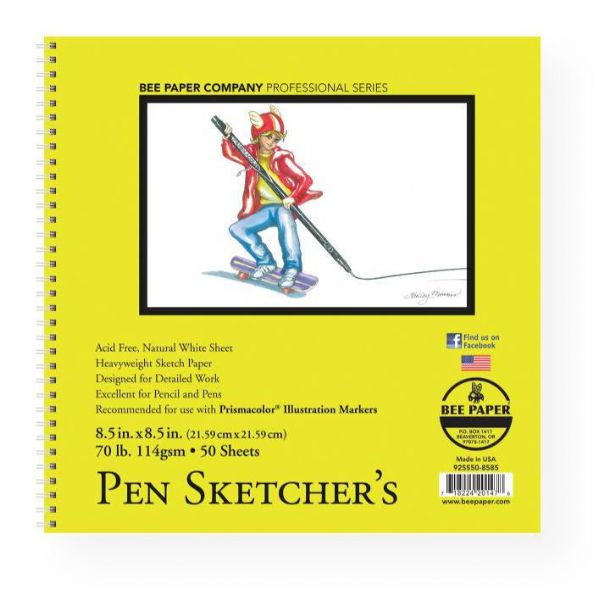 Bee Paper B925S50-8585 Pen Sketcher's Pad 8.5