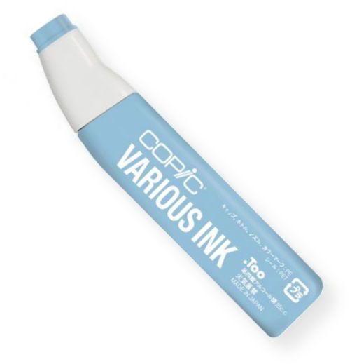 Copic B93-V Various Light Crockery Blue Ink; Copic markers are fast drying, double ended markers; They are refillable, permanent, non toxic, and the alcohol based ink dries fast and acid free; Their outstanding performance and versatility have made Copic markers the choice of professional designers and papercrafters worldwide; EAN 4511338009581 (B93-V B93V VARIOUS-B93-V COPICB93-V COPIC-B93-V COPIC-B93V)