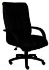 Boss Office Products B9301 Italian Leather High Back Executive Chair, Italian executive leather chair, Beautifully upholstered with imported Italian top grain Leather, Executive High Back styling with extra lumbar support, Pneumatic gas lift seat height adjustment, Dimension 28 W x 33.5 D x 45-49 H in, Fabric Type Leather, Frame Color Black, Cushion Color Black, Seat Size 23" W x 22" D, Seat Height 19" -23" H, Arm Height 26"-30" H, Wt. Capacity (lbs) 250, UPC 751118930115 (B9301 B9301) 