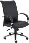 Boss Office Products B9431-WT Caressoftplus Executive Series, Upholstered with breathable CaressoftPlus, High crown chrome base, 2 paddle spring tilt mechanism with infinite lock, Gas lift seat height adjustment, Dimension 27.5 W x 30 D x 35 -38 H in, Fabric Type CaressoftPlus, Frame Color Chrome, Cushion Color White, Seat Size 20"W X 19"D, Seat Height 18.5"-21.5"H, Arm Height 26"-29"H, Wt. Capacity (lbs) 250, Item Weight 41 lbs, UPC 751118943160 (B9431WT B9431-WT B9431-WT) 