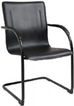 Boss Office Products B9535-4 Black Frame Black Vinyl Side Chair, 4Pcs Per Pack, Beautifully upholstered with Black Vinyl, Mid-Back styling with lumbar support and contoured back, Single piece construction with solid plywood structural frame, Padded foam on seat and back for added comfort, Dimension 22 W x 23.5 D x 36 H in, Fabric Type Vinyl, Frame Color Black, Cushion Color Black, Seat Size 19.5" W x 19" D, Seat Height 17.5" H, Arm Height 27" H, UPC 751118953510 (B95354 B9535-4 B9535-4) 
