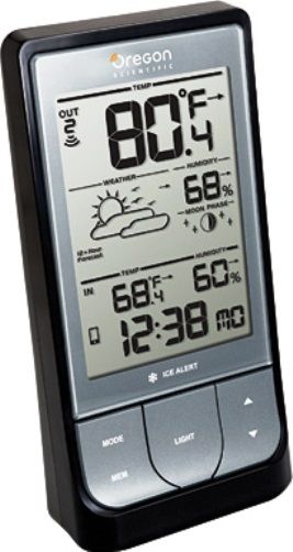 Oregon Scientific BAR218HG Weather@Home Bluetooth-enabled Weather Station, Weather information display on main unit or mobile app via Bluetooth v4.0 connectivity, Compatible with iPhone 4S or above or Bluetooth v4.0 enable smart devices, Requires iOS 5 and above or Android 4.3 and above, Transmission range up to 50m, UPC 734811712516 (BAR-218HG BAR 218HG BAR218-HG)