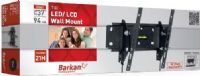 Barkan 21H Tilt LED/LCD/Plasma Wall Mount, Black, Compatible to Ultra Slim screens up to 37" (94 cm) and to standard screens according to their weight, Fits LCD mounting holes up to 200X200mm (VESA and none VESA), Max. Weight 88 lbs/40 kg, Distance From Wall 3"/7.5 cm, Includes 20 degrees tilt and fall proof mechanism (BARKAN21H BARKAN-21H) 