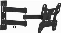 Barkan E24 LED/LCD Wall Mount, Black, 4 Movement (Rotate, Fold, Swivel & Tilt), Compatible to Ultra Slim screens up to 26" and to standard screens according to their weight, Max. Weight 55 lbs/ 25 kg, Minimum distance from wall 3.3"/8.3 cm, Maximum distance from wall 10"/25.4 cm, Fits LCD mounting holes up to 200X200mm (VESA), UPC 850028002803 (BARKANE24 BARKAN-E24 E24B E-24) 