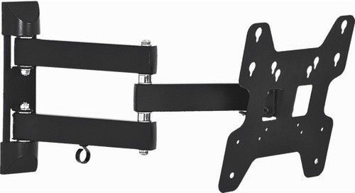 Barkan E24 LED/LCD Wall Mount, Black, 4 Movement (Rotate, Fold, Swivel & Tilt), Compatible to Ultra Slim screens up to 26