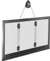 Barkan W1 LED/LCD/ Plasma "Gallery" Cable Wall Mount, Silver with Metallic Black, Max. Wall Weight 132 lbs/60 kg, Max. Ceiling Weight 100 lbs/45 kg, Minimum distance from wall 0.46"/ 1.17 cm, Revolutionary solution to hang flat screens and paintings adjacent to the wall like in museums, Very Low profile Hangs like a picture very close to the wall (BARKANW1 BARKAN-W1) 