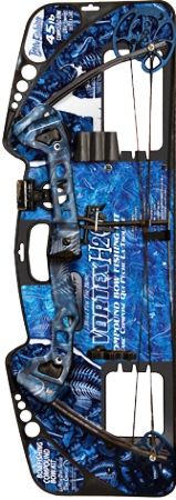 Barnett 1108 Vortex H2O Youth Archery Bow, 31lb to 45lb. compound bowfishing bow, 26.625-28in. draw length, 60%-70% let off, Right handed bow, Package serves as a carrying case Constructed to ATA/AMO standards, UPC 042609011087 (BARNETT1108 BARNETT-1108)