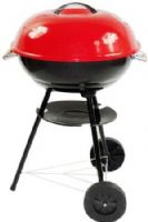 Brentwood BB-17 Barbeque Grill, Red/Black, Easy-slide vents for better temperature control and allows you to barbecue or grill meats from rare to medium as desired, Heat-resistant handle ensures a safe grip, Ash catcher for easy maintenance, 2 wheels, Metal construction, Dimension (LxWxH) 17 inches, Weight 8.5 lbs., UPC 181225000034 (BB17 BB 17)  