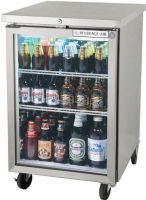 Beverage Air BB24HC-1-FG-S  Stainless Steel Food Rated Glass Door Back Bar Cooler - 24", 7.8 cu. ft. Capacity, Swing Door Style, Glass Door Type, 2 Number of Shelves, 1 Number of Doors, 1 Number of Kegs, 1 Phase, 4 Amps, 60 Hertz, 1/5 HP Horsepower, Approved for food container storage use, Interior lighting and glass door adds better product visibility, Uses eco-friendly R290 refrigerant to maintain temperature (BB24HC-1-FG-S BB24HC 1 FG S BB24HC1FGS) 