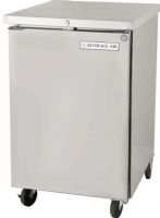 Beverage Air BB24HC-1-S Stainless Steel Back Bar Refrigerator with 1 Solid Door - 24", 7.8 cu. ft.Capacity, Swing Door Style, Solid Door, 3 Number of Shelves, 1 Number of Doors, 1 Number of Kegs 1 Phase, 4 Amps, 60 Hertz , 1/5 HP Horsepower, 115 Voltage, Standard Nominal Depth, Counter Height Top, Rear Mounted Compressor Location, Can hold up to 140 -  12 oz. bottles, 180 - 12 oz. cans, or 110  long neck bottles (BB24HC-1-S BB24HC 1 S BB24HC1S) 