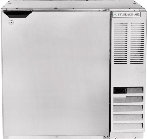 Beverage Air BB36HC-1-S Stainless Steel Solid Door Back Bar Refrigerator - 36