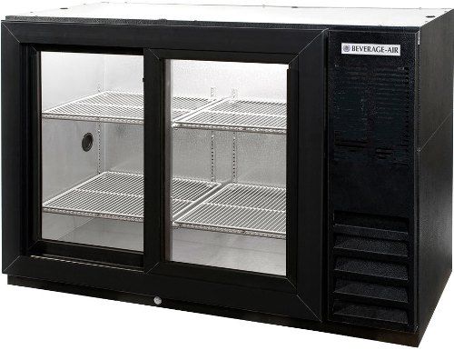 Beverage Air BB48GSY-F-1-B Back Bar Refrigerator With Black Exterior ...