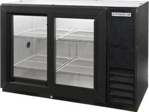Beverage Air BB48HC-1-F-GS-B-27 Black Refrigerated Food Rated Back Bar Storage Cabinet, 48